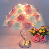 European crystal table lamp