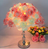 European crystal table lamp