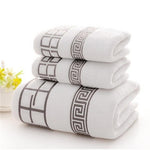 Luxury 3pcs/lot 100% Cotton Towel Set